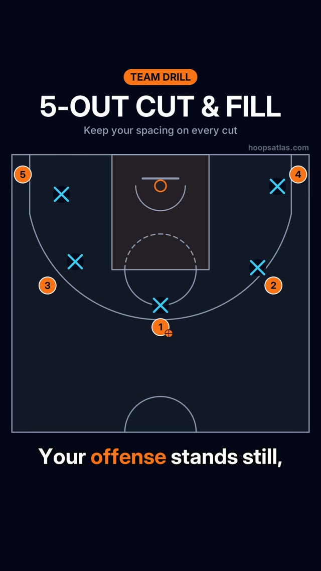 5-Out Cut & Fill basketball animation